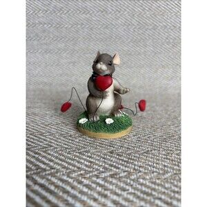 Charming Tails My Hearts All A-Flutter Valentine Mouse Figurine By Fitz & Floyd